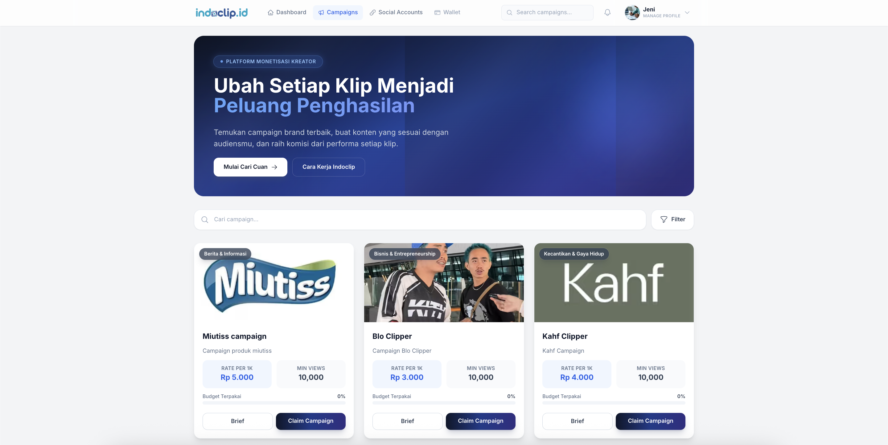 Dashboard Preview
